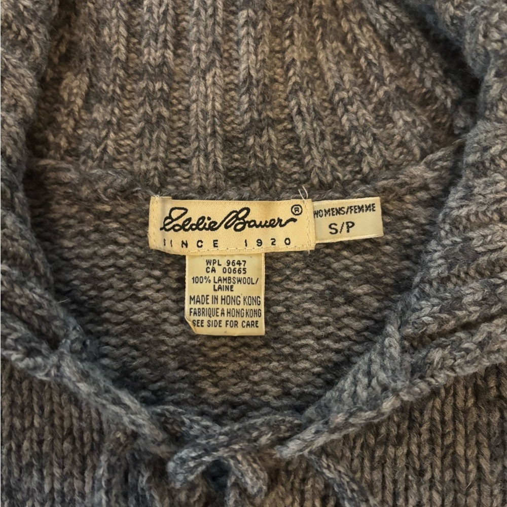 Eddie Bauer Gray Knit Sweater - Picture 4 of 4